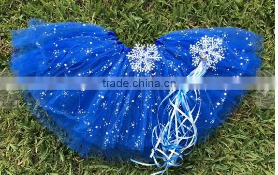 girls snowflake tutu skirts for party
