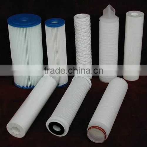 PP / cotton String wound type water filter element with fin / purifier Cartridge
