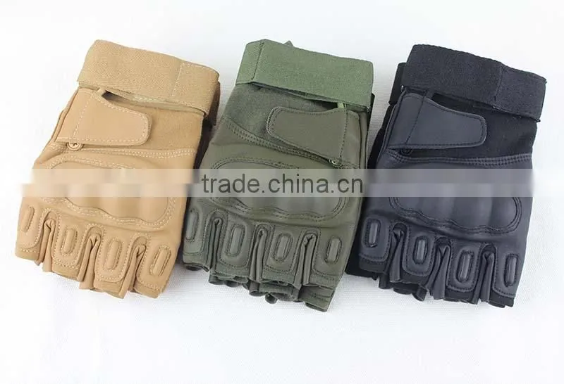 cut finger olive green army gloves