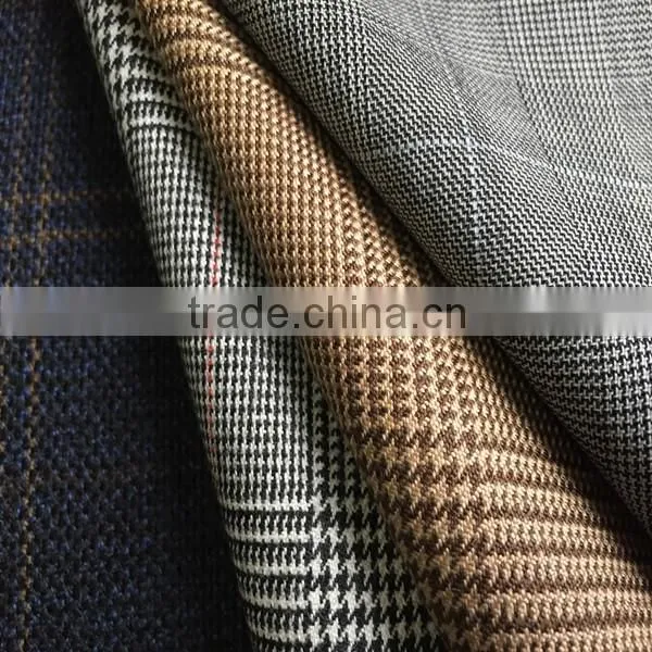 polyester wool blazer fabric for men