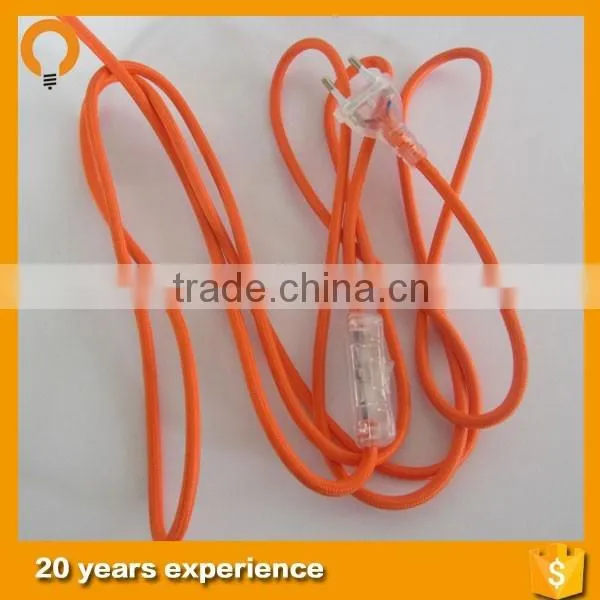 Plastic wire lamp holder,switch,european plug adaptor European plug line