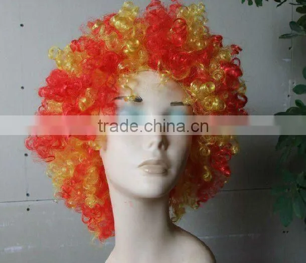 cheap mix color cool football wigs sports fan wigs