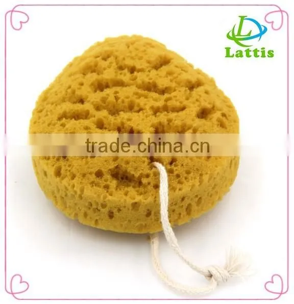 Disposable and Porous Yellow Foam Sea Bath Sponge