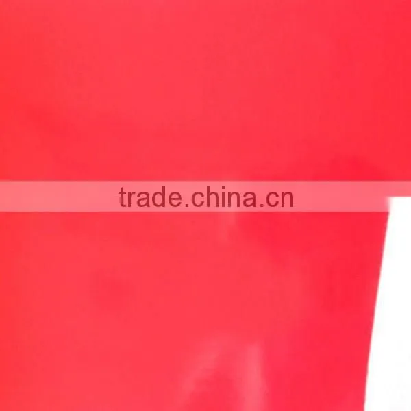 Good quality patent leather fabric for shoe upper material usage