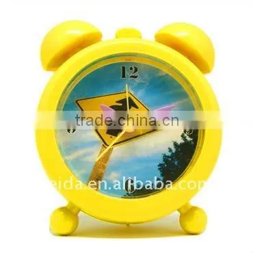 plastic twin bell clock