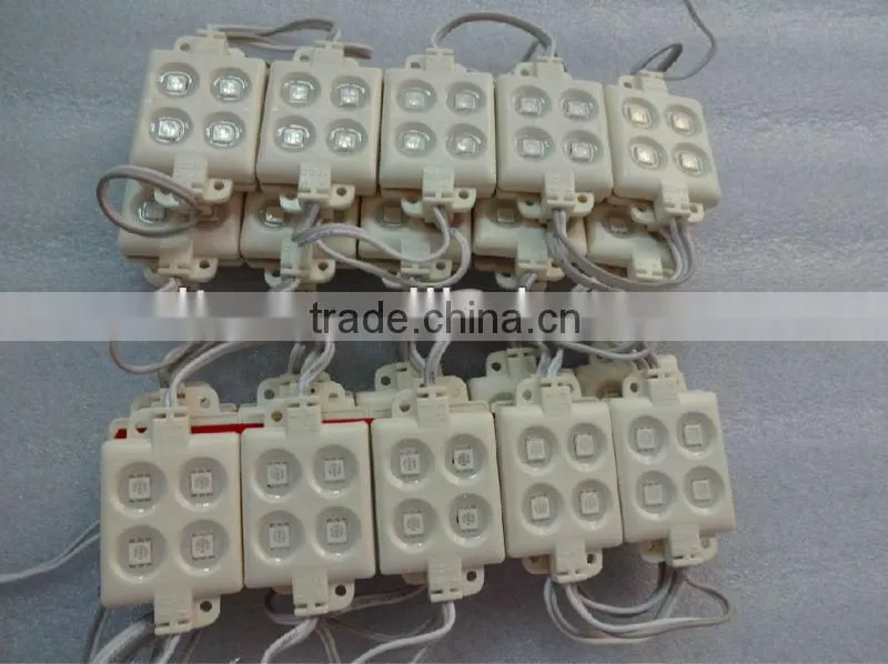 BLUE 5050 SMD injection type LED module,4pcs 5050 led,DC12V input
