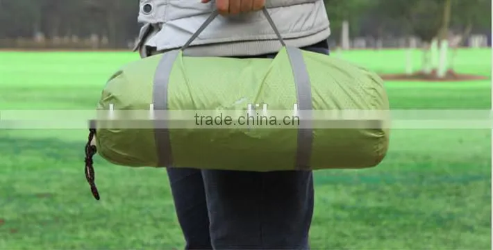 3 person Double door fiberglass pole camping/travelling tent
