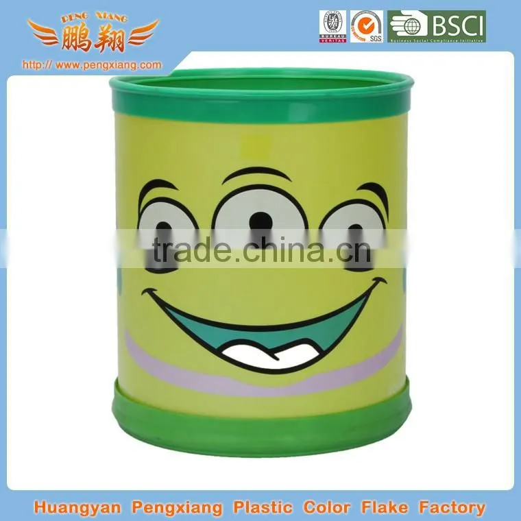 indoor household & hotel plastic dustbin cleaning dustbin plastic Transparen printing dustbin