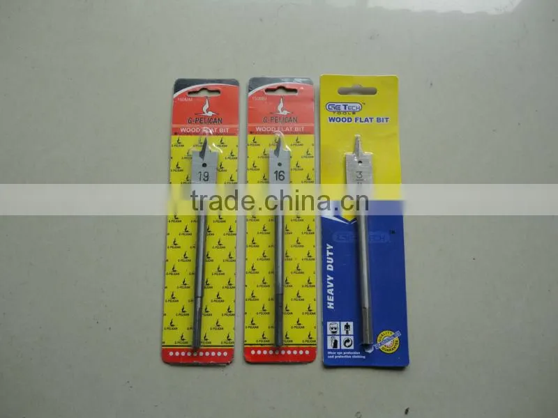 Hex shank wood flat drill bits