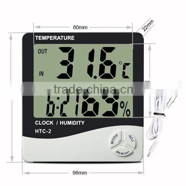 Household Large Screen Decorative Wall Thermometer with sensor