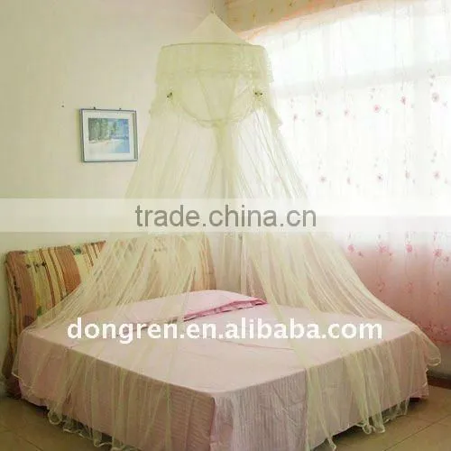 Round mosquito net/ polyester girls bed canopy