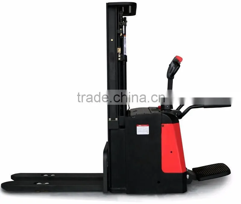 1.5 ton full electric stacker 3 meters lifting height Battery operated