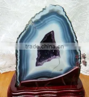 Wholesale Brazilian amethyst Agate Geode / Kinds of Natural Amethyst Agate Geode