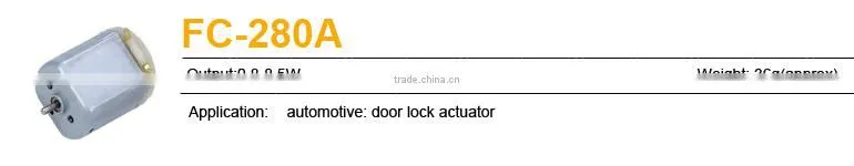 12V Flat DC Electric Small DC Motor 5 Watt FC-280A