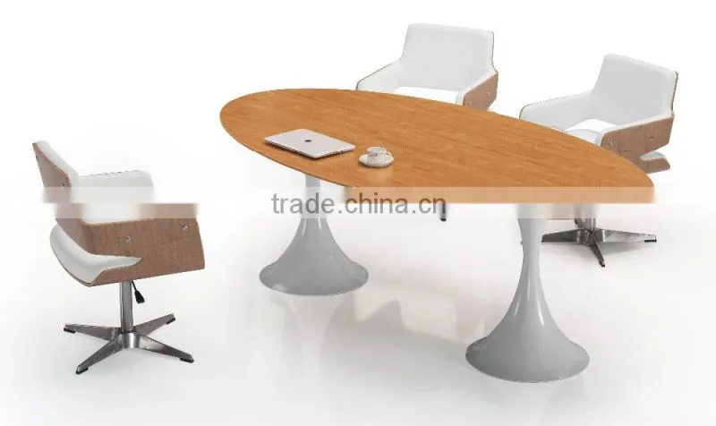 commercial furniture Melamine Cheap small round movable office meeting table