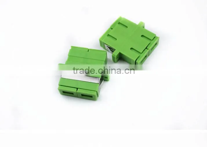 China manufacture SC/APC duplex fiber optic adapter ,duplex SC APC fiber optic adapter/coupler