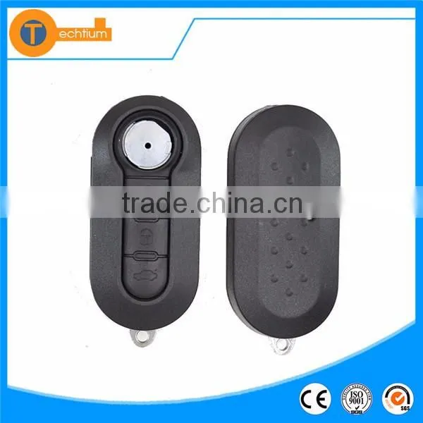For Fiat 500 car remote key cover 3 button flip key shell replacement