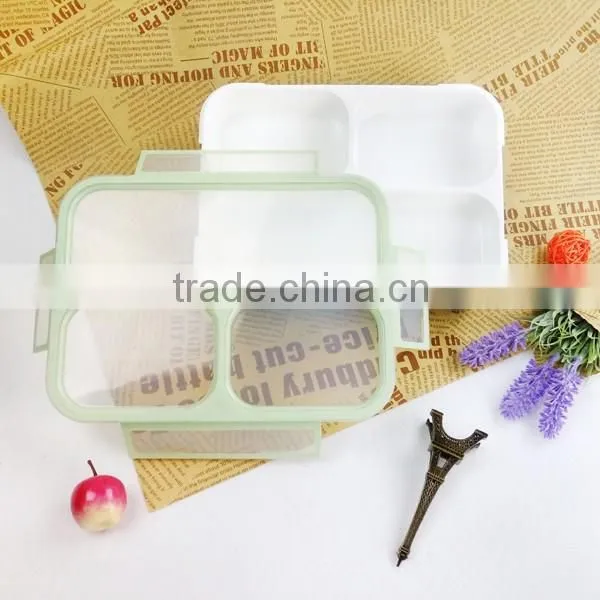 Leakproof Kids Children's Plastic Lunch Box 3 Compartment China Factory