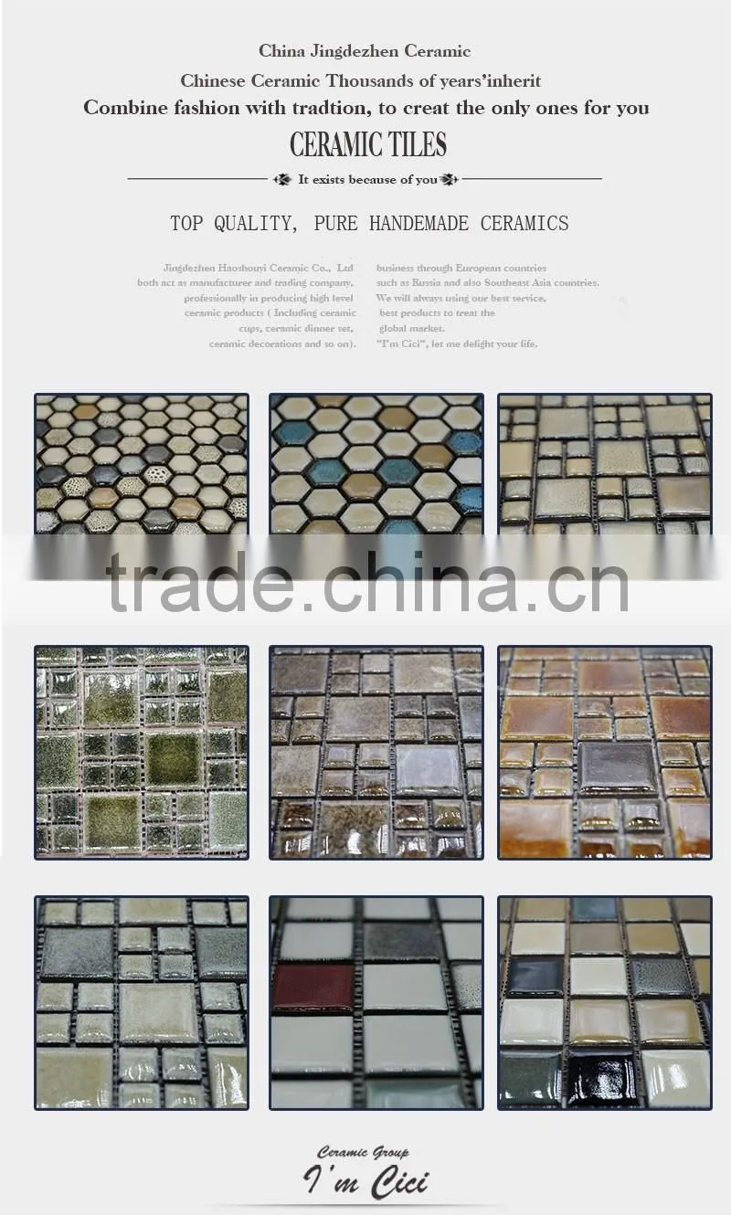 2015 Top sale popular design factory original price ceramic mosaic CC-Z009