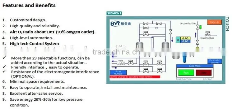 PSA OXYGEN GENERATING SYSTEM MANUFACTURER FOR OZONE GENERATOR