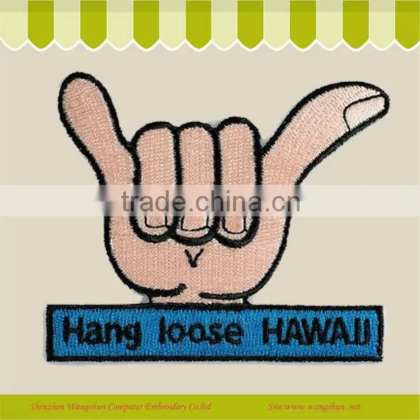 Customed Birds Embroidery Badge In Clothes