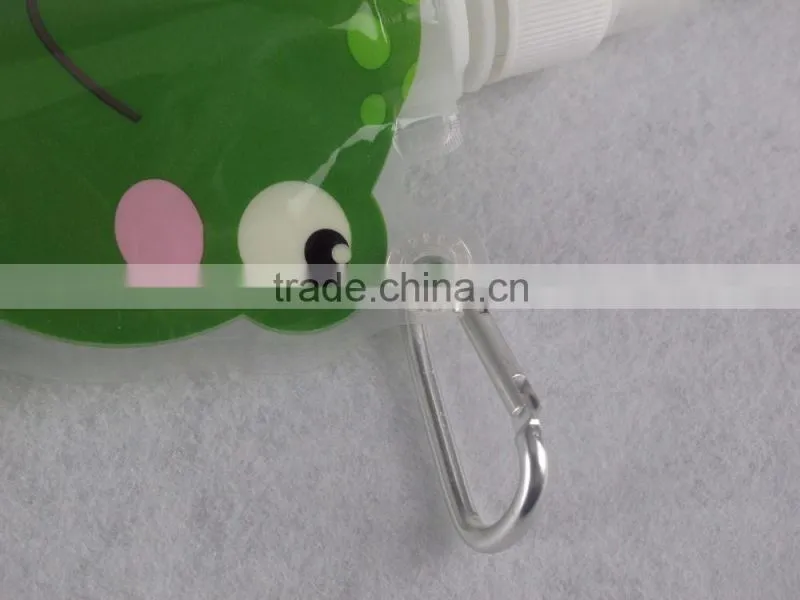 cartoon shape water bottle/ plastic foldable water bottle/BPA free water bottle
