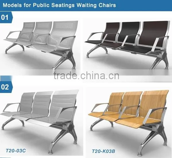 Four Seats 201 stainless steel airport link chair