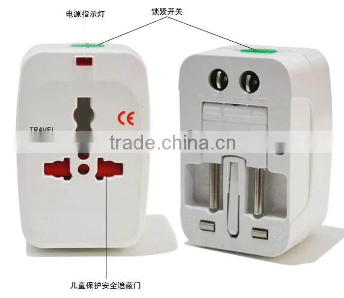 wall mount interchangeable plug universal world travel adaptor