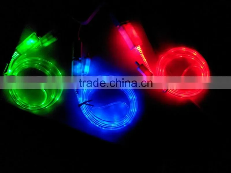 New LED Light Micro USB Charger Data Sync Cable Cord for Samsung Led USB Cable
