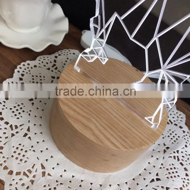 Christmas decoration 5W 3D acrylic LED deer animal light