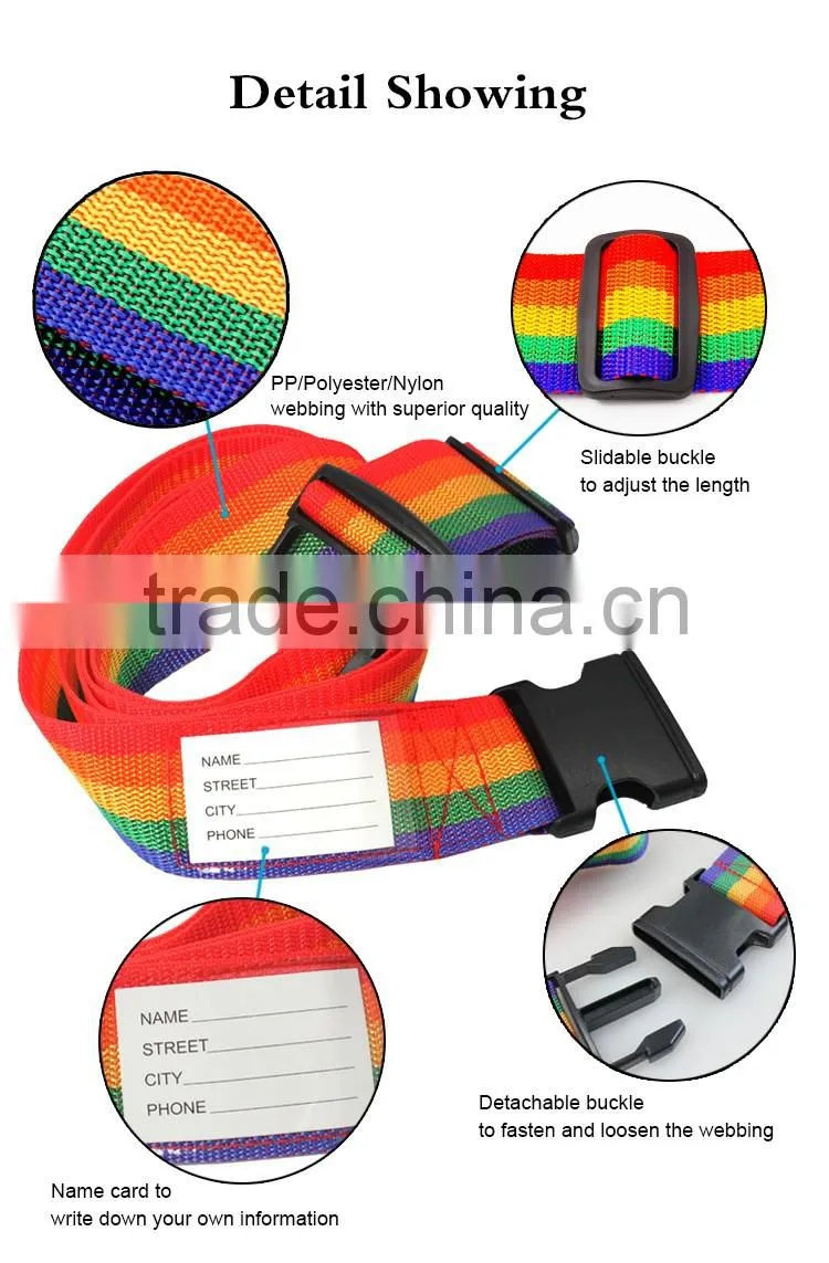 Bottom price promotional luggage belt for bag