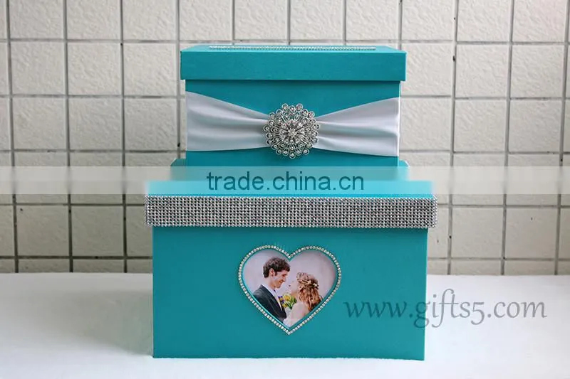 Elegant Handmade wedding card holder made in China wedding card box supplier