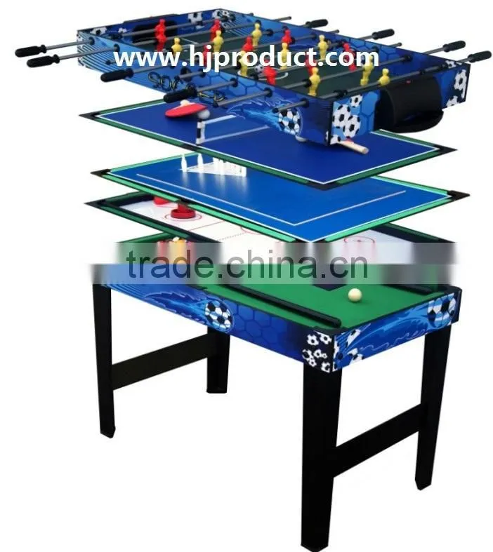5 in 1 multi games table. Snooker table, soccer table, bowling, table tennis table, push hockey table.