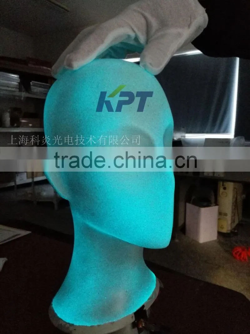 3D stereoscopic electroluminescent paints or materials for car