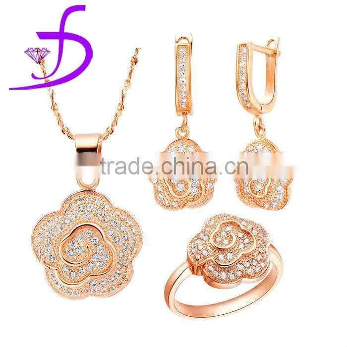 925 Silver jewelry set cubic rhoudium platted China factory wholesale jewlry set