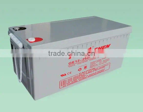 Maintenance free 12v 250ah gel solar deep cycle battery