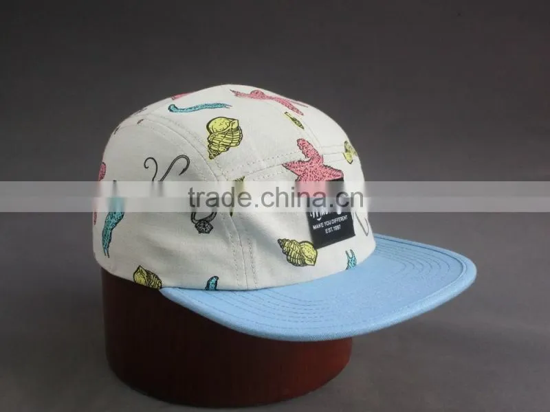 Wholesale character printing snapback cap