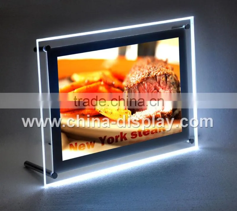Shop sign advertising light boxes message led display panel board