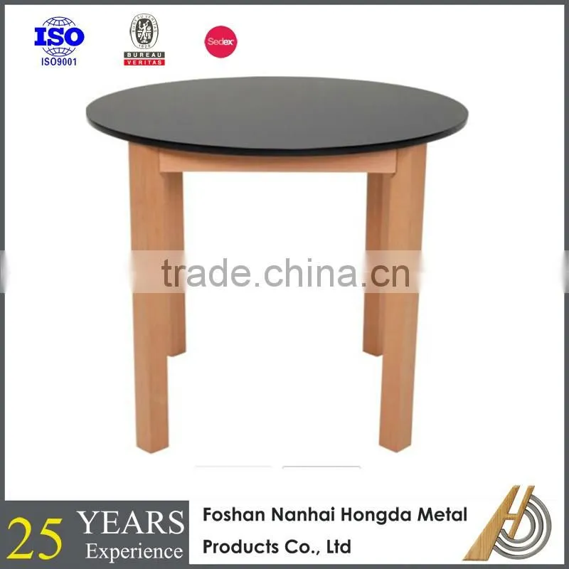 Black small household modern table for dinner