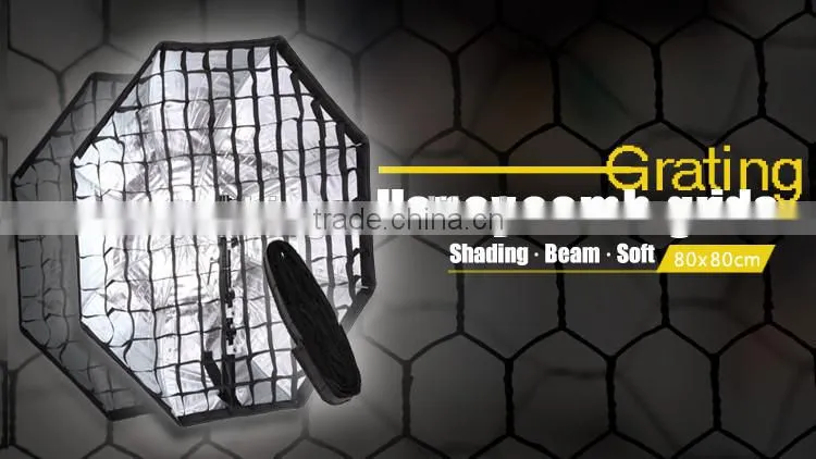 Wholesale professional speedlite umbrella softbox 80cm 32" with honeycomb grid for speedlite flash light