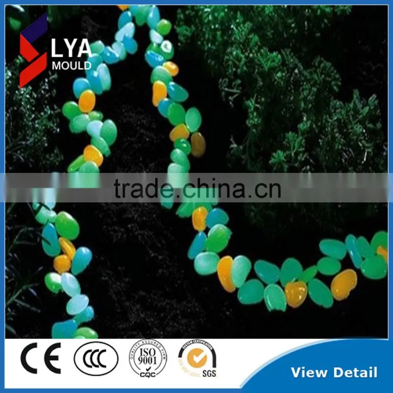 colorful decoration glow pebble Stone