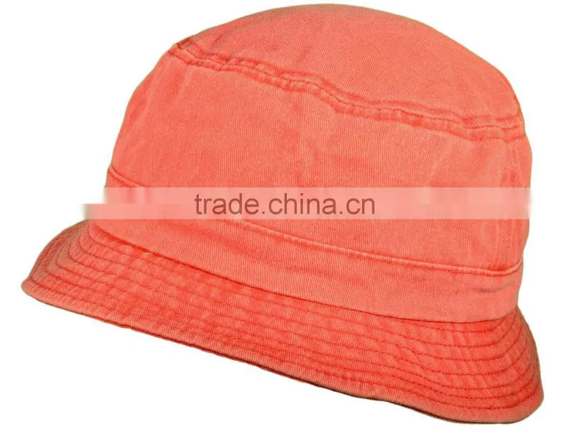 wholesale pigment dyed twill washed bucket hats