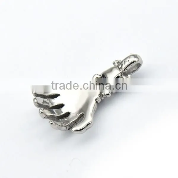 Factory Cheap Silver Punk Jewelry Stainless Steel Claw Pendant Unisex Charm Necklace