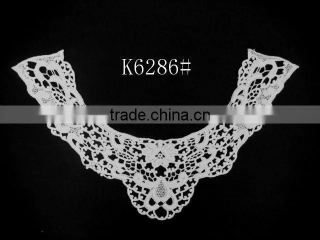 100% cotton fabric fashion embroidery latest women collar designs