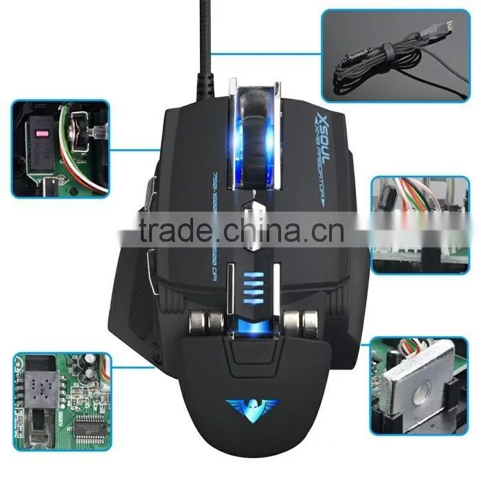 2016 latest DIY cover freely change 7d optical gaming mouse