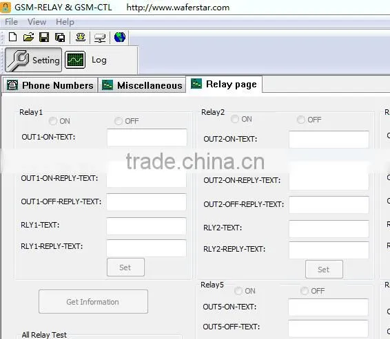 GSM relay switch controller SMS texts for switching relay with dialling-in remote control