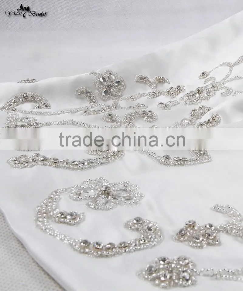 RSW907 Detachable Illustion Neckline Sexy Strapless See-Through Embroidery Designs For Mermaid Wedding Dress