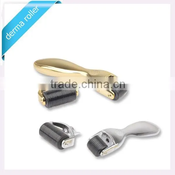 changeable heads 600 pins stainless microneedling dermaroller acne scar removal DRS metal derma roller L013