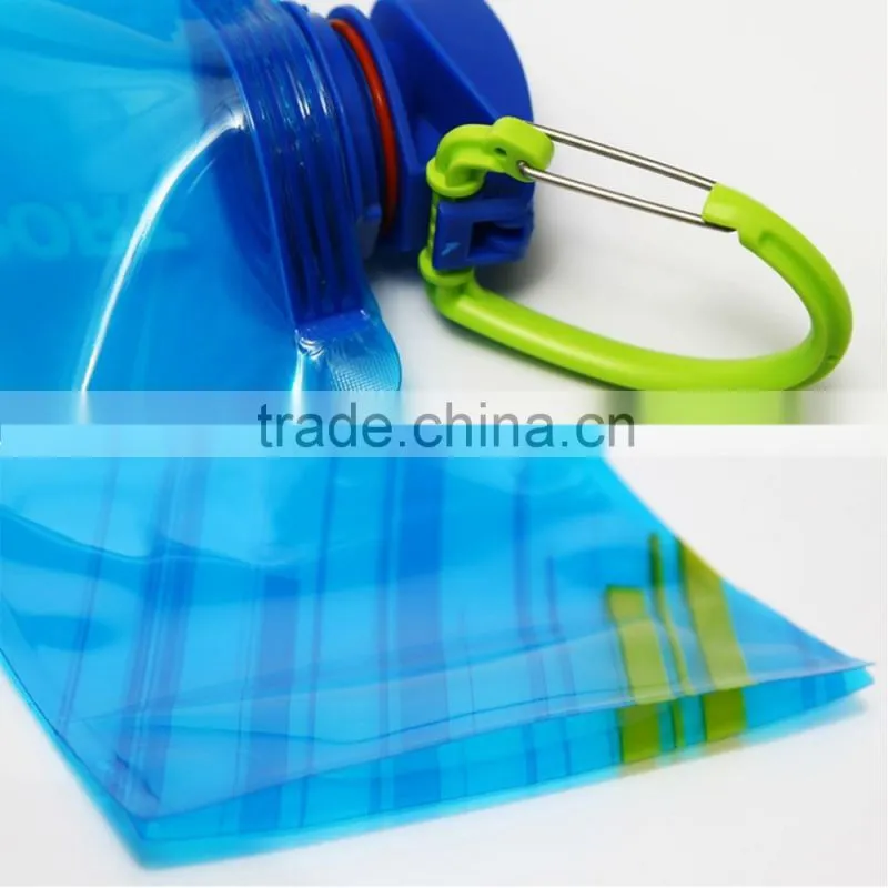 plastic sports drink foldable water spout pouch