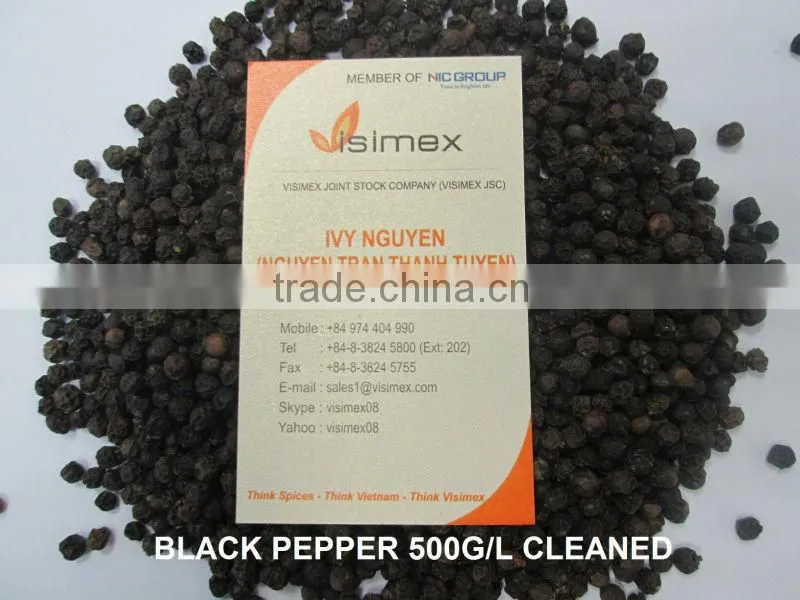 BLACK PEPPER 500G/L 550G/L (SKYPE: VISIMEX05; 0084948425455 VIBER- WHATSAPP- ZALO- WECHAT)